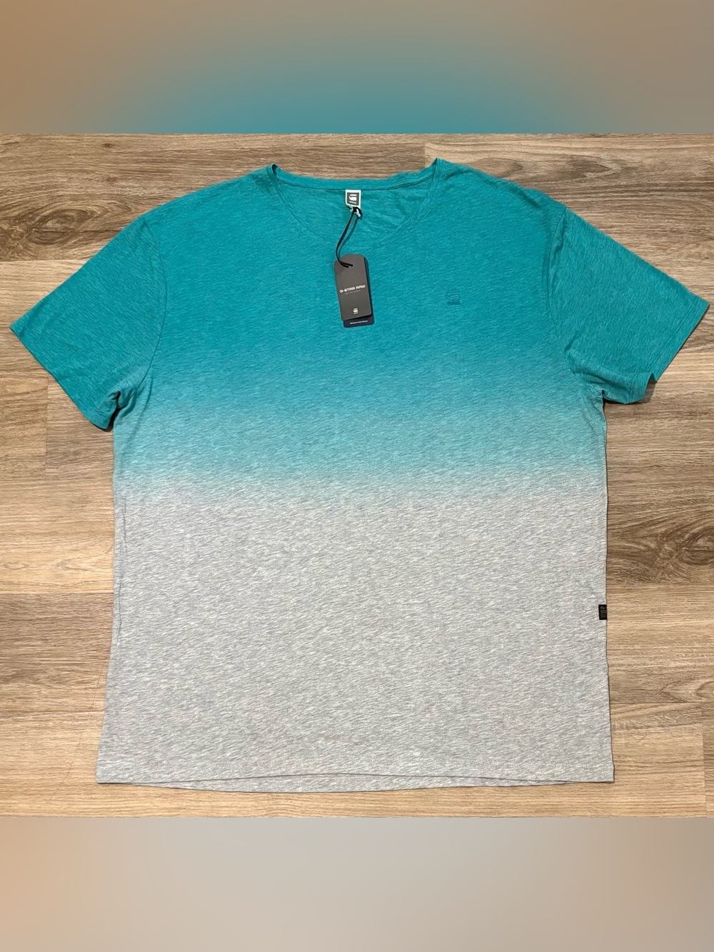 G-Star RAW Men's Logo Crew-Neck Short Sleeve T-Shirt Miami Green Size 3XL New